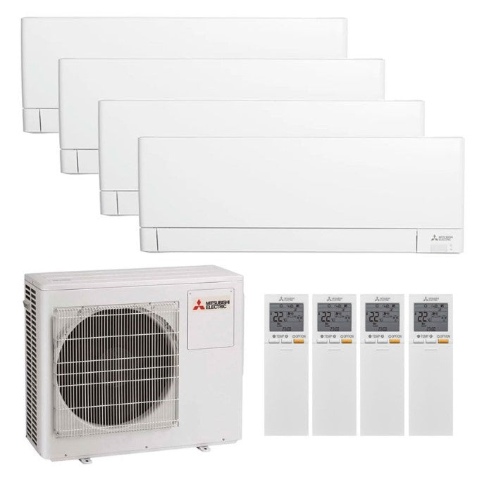 Pompe à chaleur Air Air Mitsubishi + 4 unité MSZ-AY15 + 1 unité MSZ-AY25