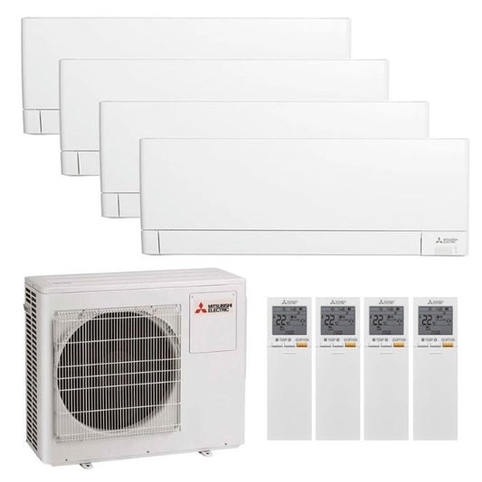 Pompe à chaleur Air Air Mitsubishi + 4 unité MSZ-AY15 + 1 unité MSZ-AY25